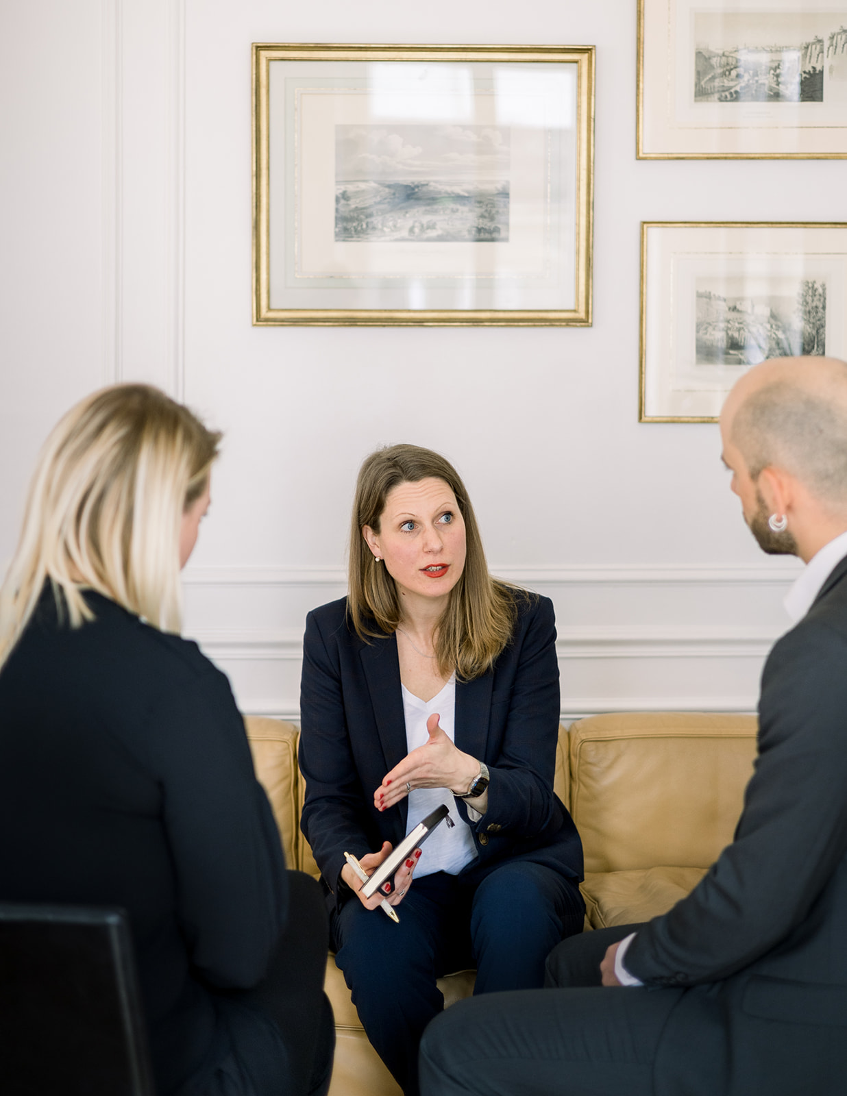 Confidential mediation session between two employees in dispute